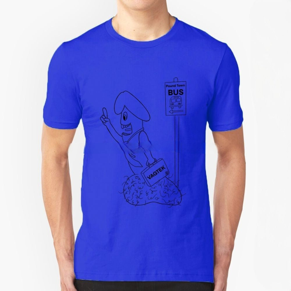 T-Shirt Pénis Bleu