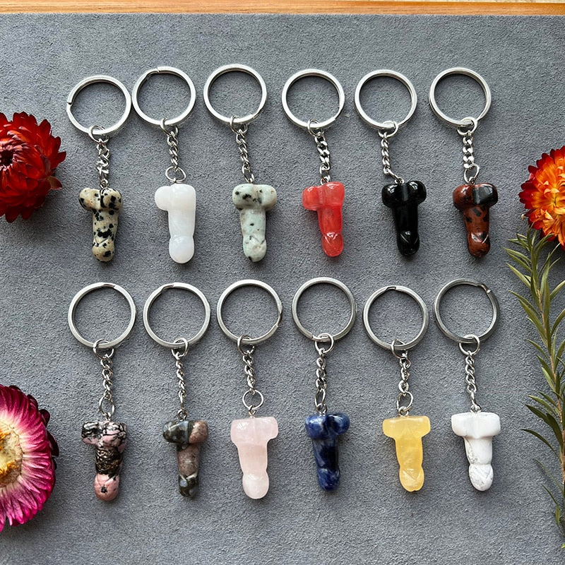 Zizi White Key Ring