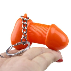 Orange Cock Key Ring