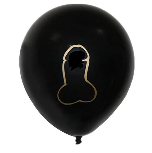 Ballon Pénis Noir (10pcs)
